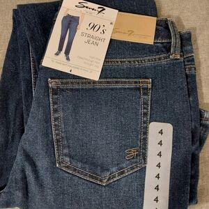 Seven7 90's Straight Jeans in Deep Blue